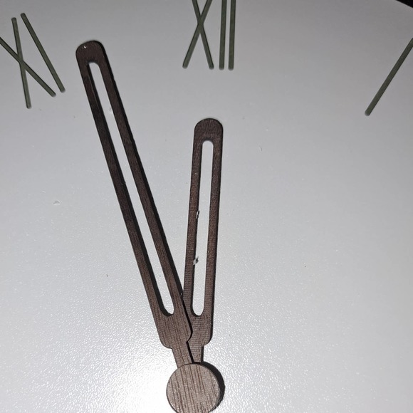 11.5 inch Large Wall Clock, Metal Retro Roman Numeral Clock, Black - Picture 3 of 6